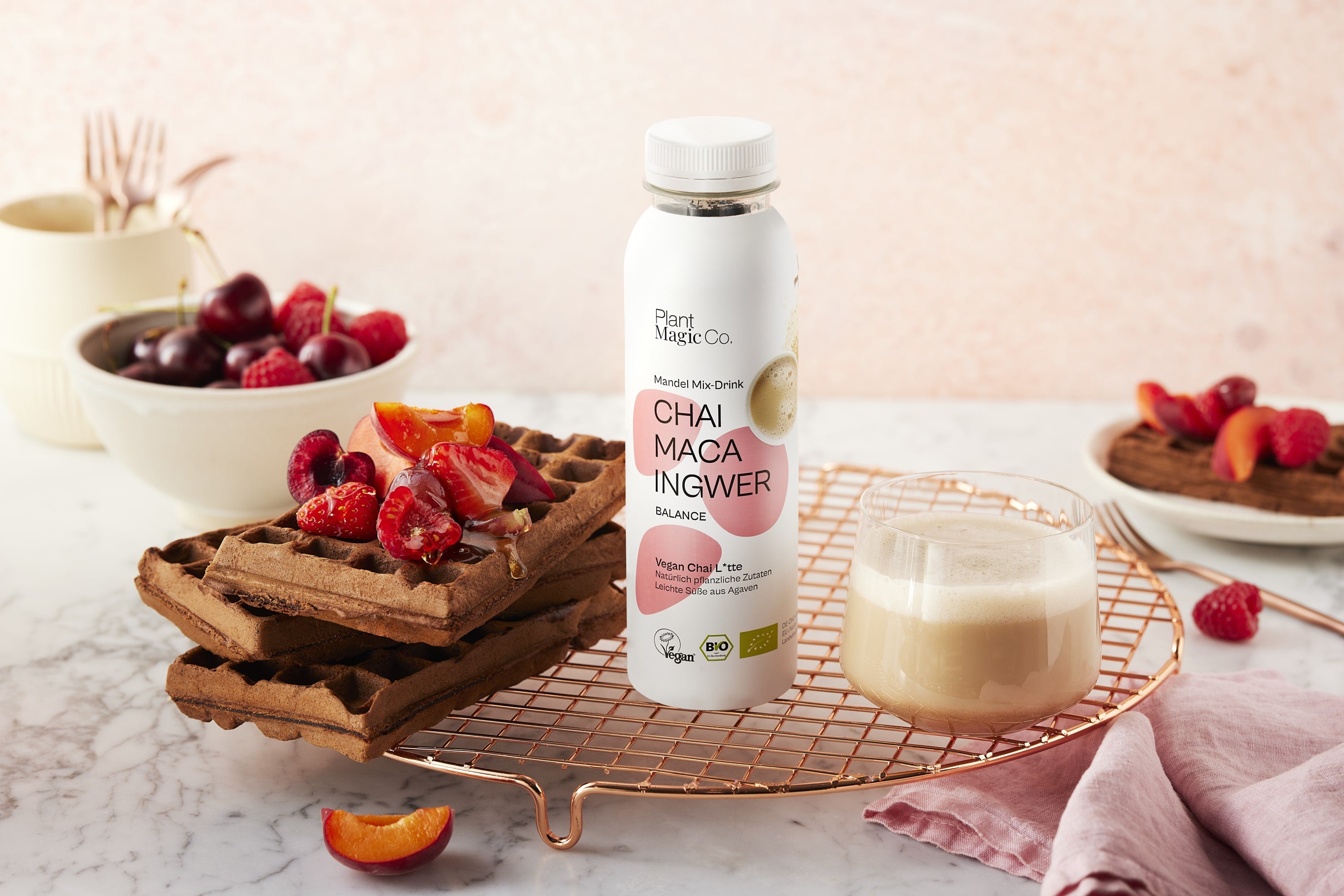 Vegan Chocolate Chai Waffeln